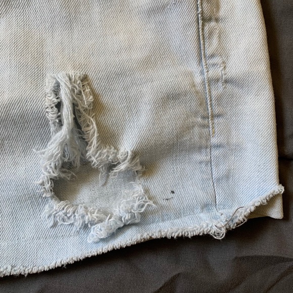 Light Wash Short Shorts - Picture 6 of 9